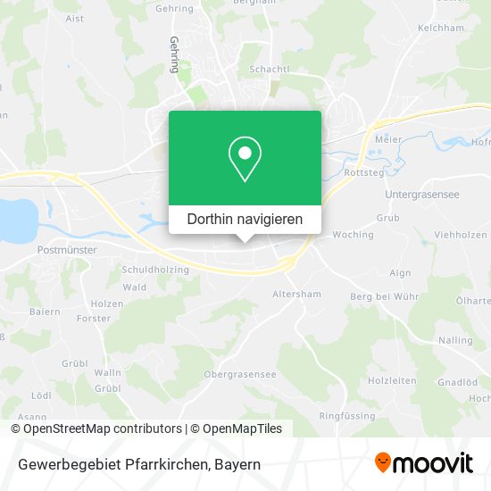 Gewerbegebiet Pfarrkirchen Karte