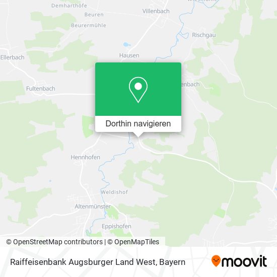 Raiffeisenbank Augsburger Land West Karte