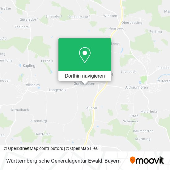 Württembergische Generalagentur Ewald Karte