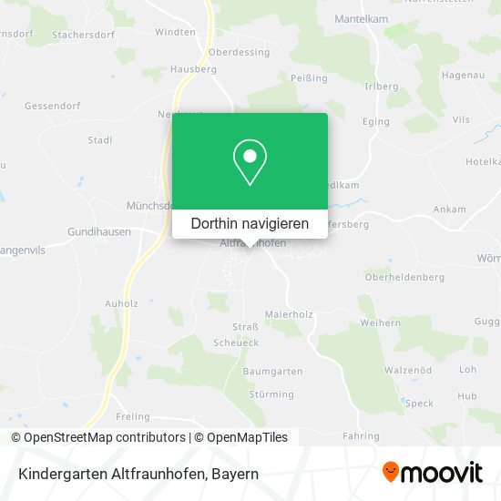 Kindergarten Altfraunhofen Karte
