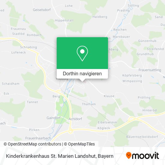 Kinderkrankenhaus St. Marien Landshut Karte