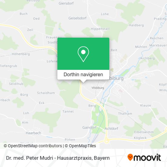 Dr. med. Peter Mudri - Hausarztpraxis Karte
