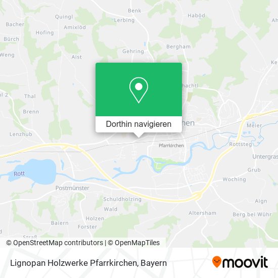 Lignopan Holzwerke Pfarrkirchen Karte