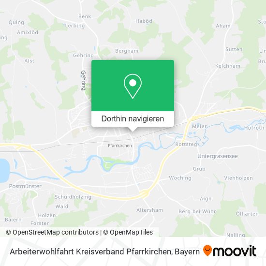 Arbeiterwohlfahrt Kreisverband Pfarrkirchen Karte