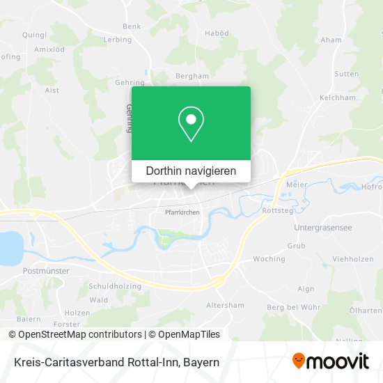 Kreis-Caritasverband Rottal-Inn Karte