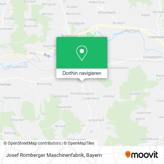 Josef Romberger Maschinenfabrik Karte