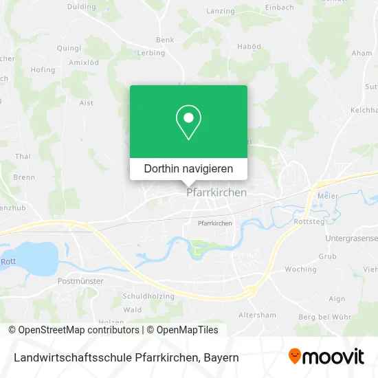 Landwirtschaftsschule Pfarrkirchen Karte