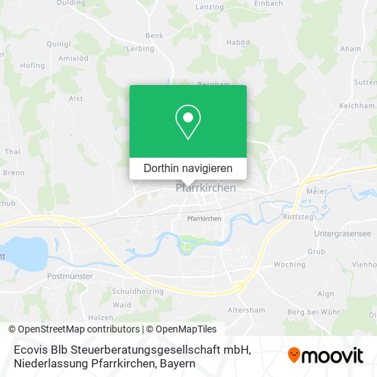 Ecovis Blb Steuerberatungsgesellschaft mbH, Niederlassung Pfarrkirchen Karte