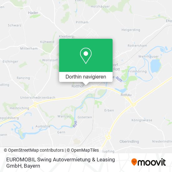 EUROMOBIL Swing Autovermietung & Leasing GmbH Karte