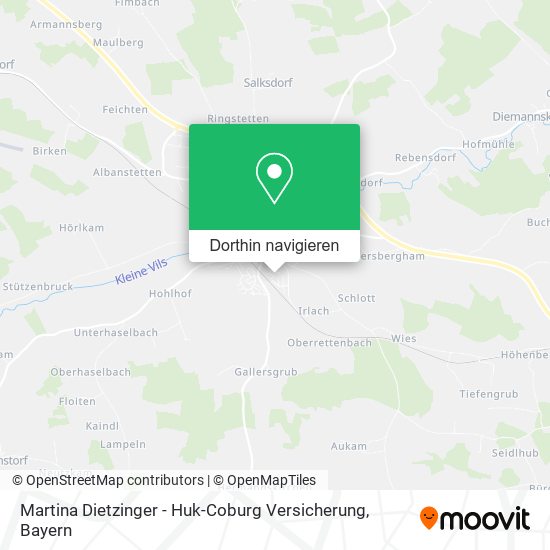 Martina Dietzinger - Huk-Coburg Versicherung Karte