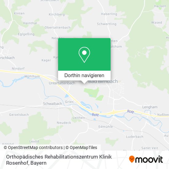 Orthopädisches Rehabilitationszentrum Klinik Rosenhof Karte