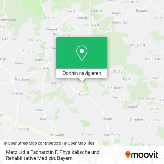 Metz Lidia Fachärztin F. Physikalische und Rehabilitative Medizin Karte