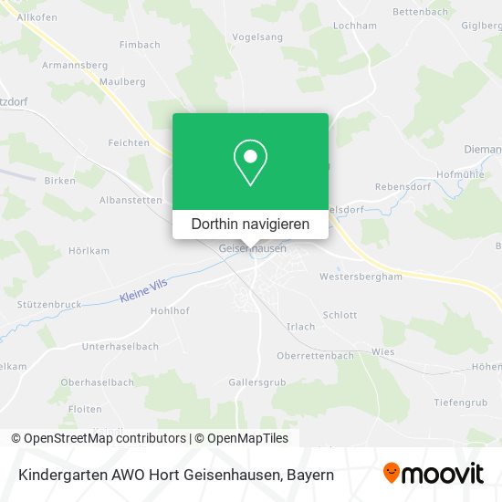 Kindergarten AWO Hort Geisenhausen Karte