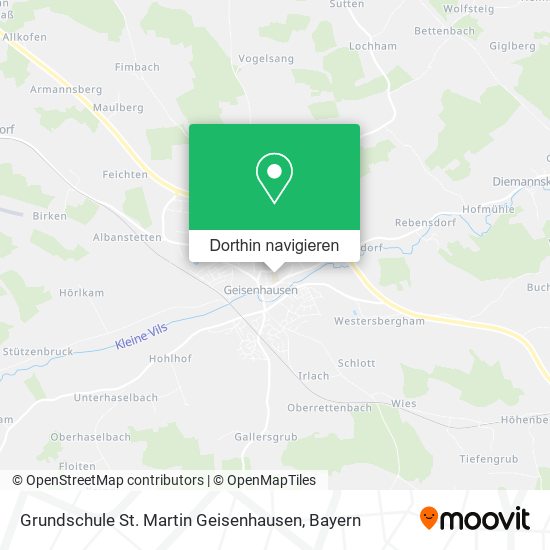 Grundschule St. Martin Geisenhausen Karte