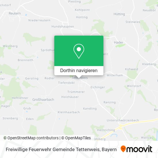 Freiwillige Feuerwehr Gemeinde Tettenweis Karte