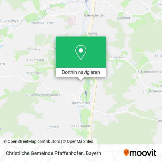 Christliche Gemeinde Pfaffenhofen Karte