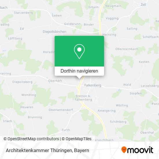 Architektenkammer Thüringen Karte