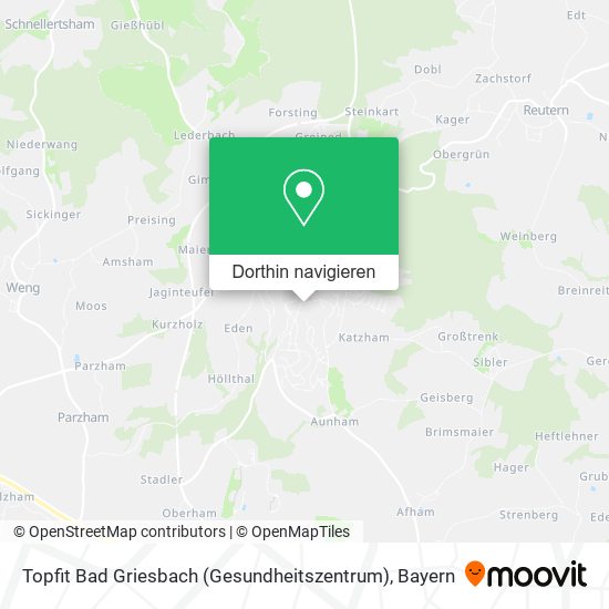 Topfit Bad Griesbach (Gesundheitszentrum) Karte