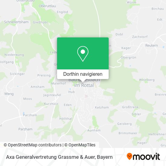 Axa Generalvertretung Grassme & Auer Karte