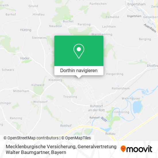 Mecklenburgische Versicherung, Generalvertretung Walter Baumgartner Karte