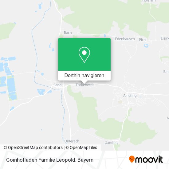 Goinhofladen Familie Leopold Karte