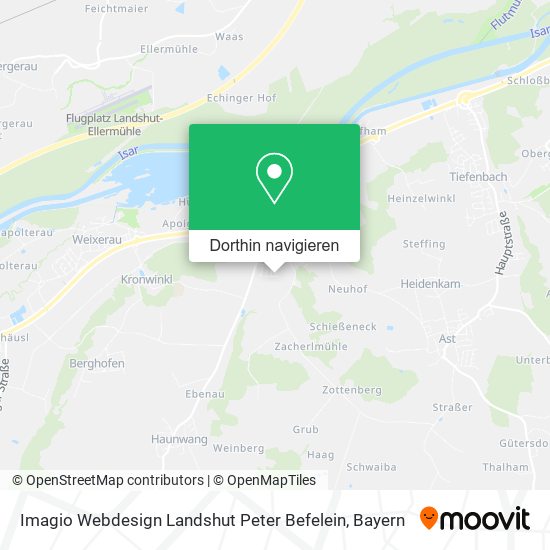 Imagio Webdesign Landshut Peter Befelein Karte