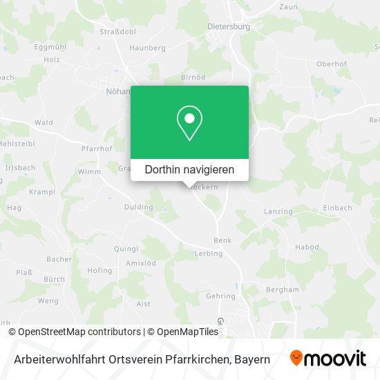 Arbeiterwohlfahrt Ortsverein Pfarrkirchen Karte