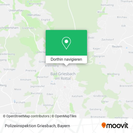 Polizeiinspektion Griesbach Karte