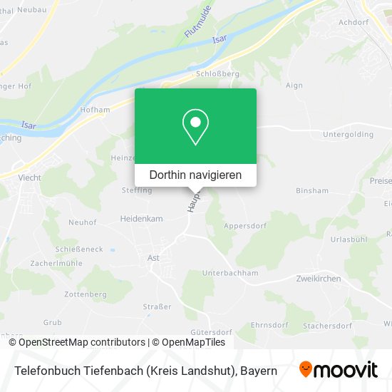 Telefonbuch Tiefenbach (Kreis Landshut) Karte