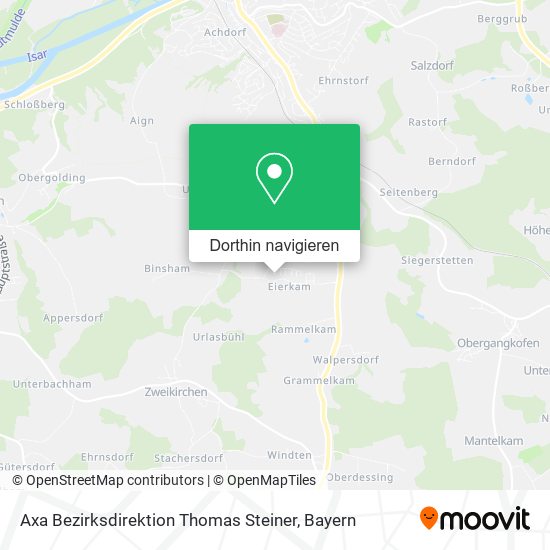 Axa Bezirksdirektion Thomas Steiner Karte