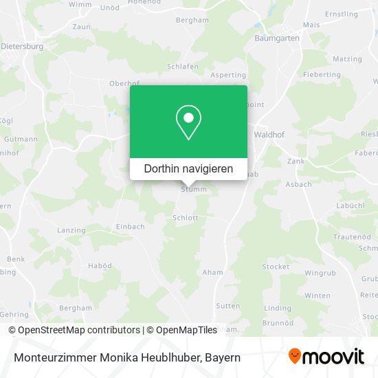 Monteurzimmer Monika Heublhuber Karte