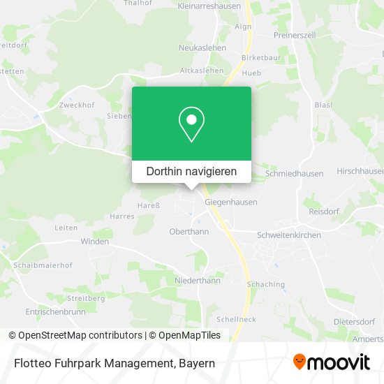 Flotteo Fuhrpark Management Karte