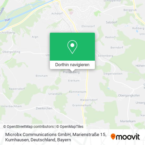 Microbx Communications GmbH, Marienstraße 15, Kumhausen, Deutschland Karte