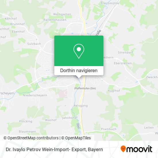 Dr. Ivaylo Petrov Wein-Import- Export Karte