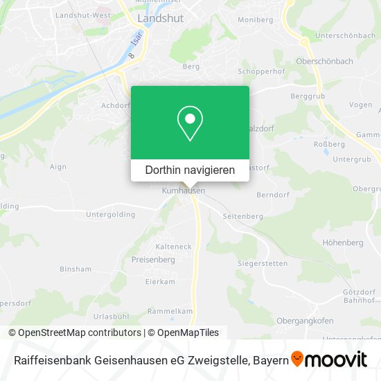Raiffeisenbank Geisenhausen eG Zweigstelle Karte