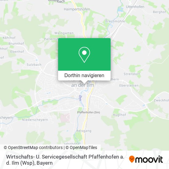 Wirtschafts- U. Servicegesellschaft Pfaffenhofen a. d. Ilm (Wsp) Karte