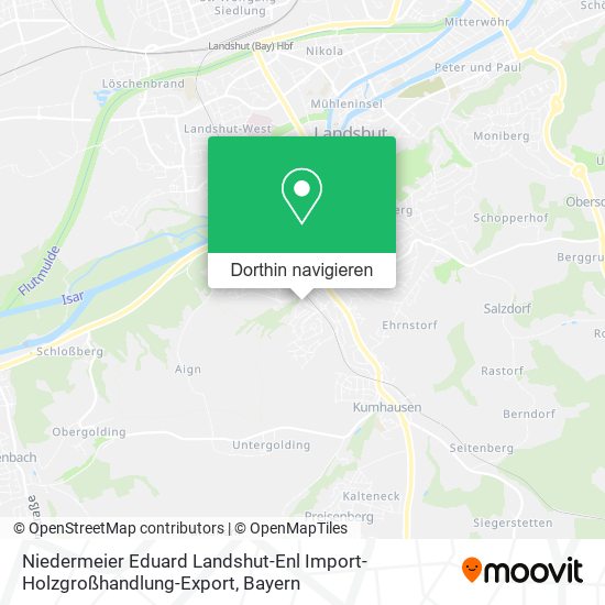 Niedermeier Eduard Landshut-Enl Import-Holzgroßhandlung-Export Karte