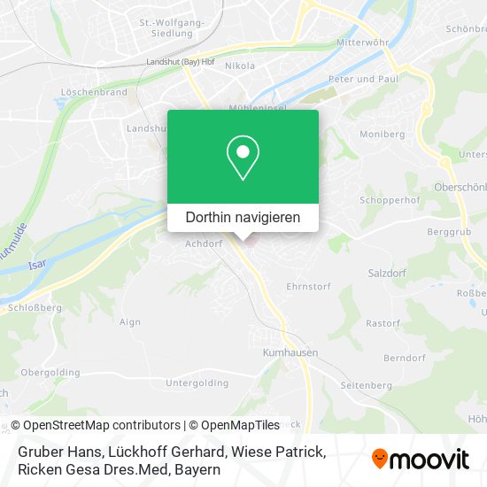 Gruber Hans, Lückhoff Gerhard, Wiese Patrick, Ricken Gesa Dres.Med Karte
