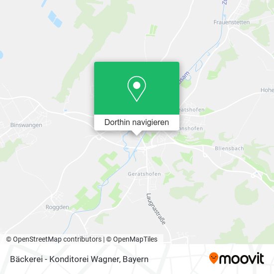 Bäckerei - Konditorei Wagner Karte