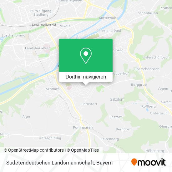 Sudetendeutschen Landsmannschaft Karte