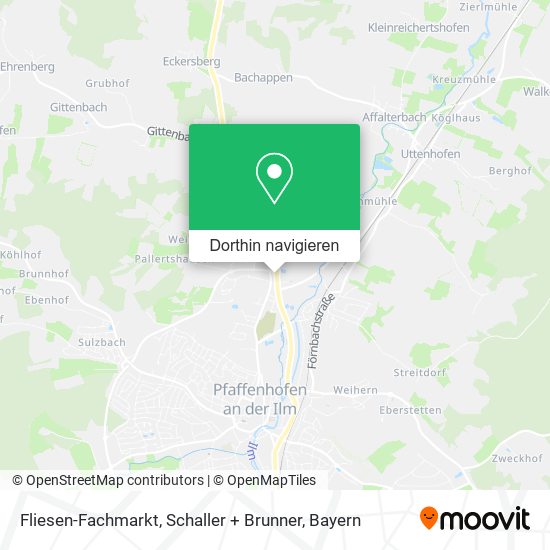 Fliesen-Fachmarkt, Schaller + Brunner Karte