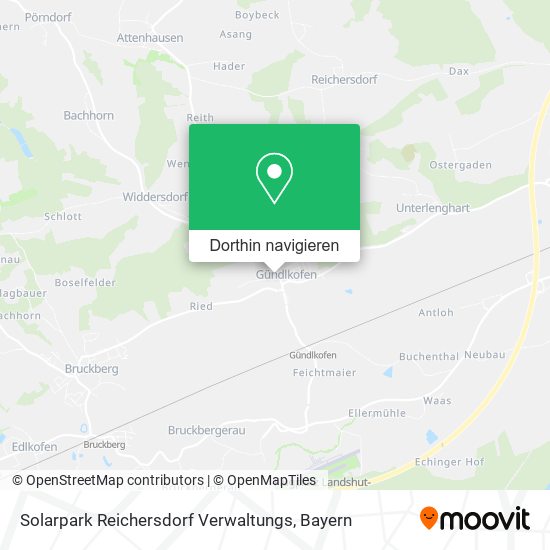 Solarpark Reichersdorf Verwaltungs Karte