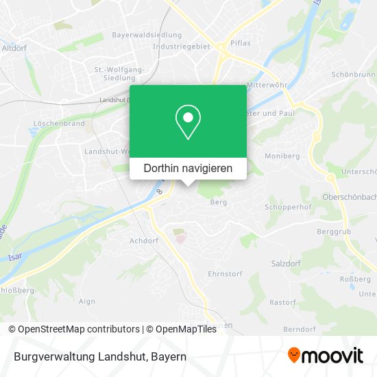 Burgverwaltung Landshut Karte