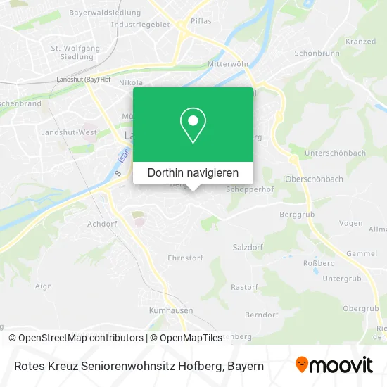 Rotes Kreuz Seniorenwohnsitz Hofberg Karte