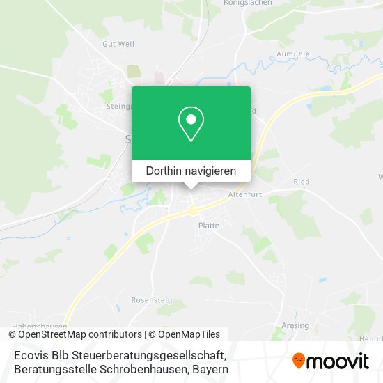 Ecovis Blb Steuerberatungsgesellschaft, Beratungsstelle Schrobenhausen Karte