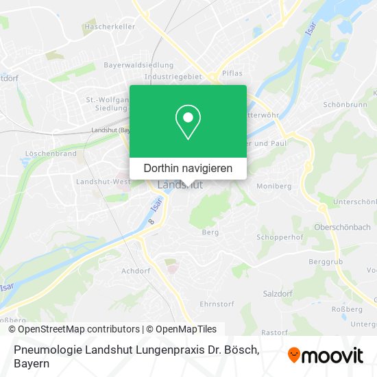 Pneumologie Landshut Lungenpraxis Dr. Bösch Karte
