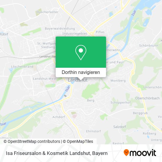 Isa Friseursalon & Kosmetik Landshut Karte