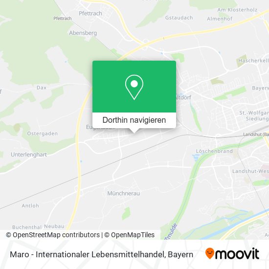 Maro - Internationaler Lebensmittelhandel Karte