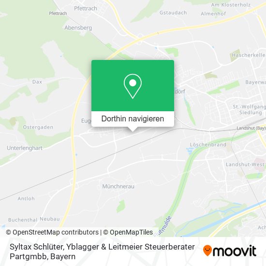 Syltax Schlüter, Yblagger & Leitmeier Steuerberater Partgmbb Karte