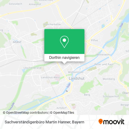 Sachverständigenbüro Martin Hanner Karte